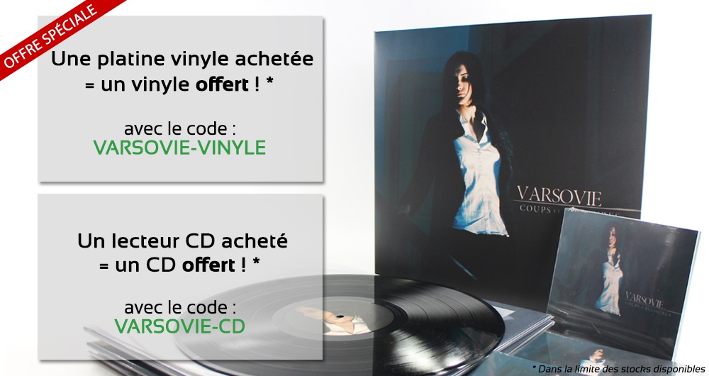 Pour l'achat d'une platine vinyle ou un lecteur CD, maPlatine.com vous offre un disque de VARSOVIE