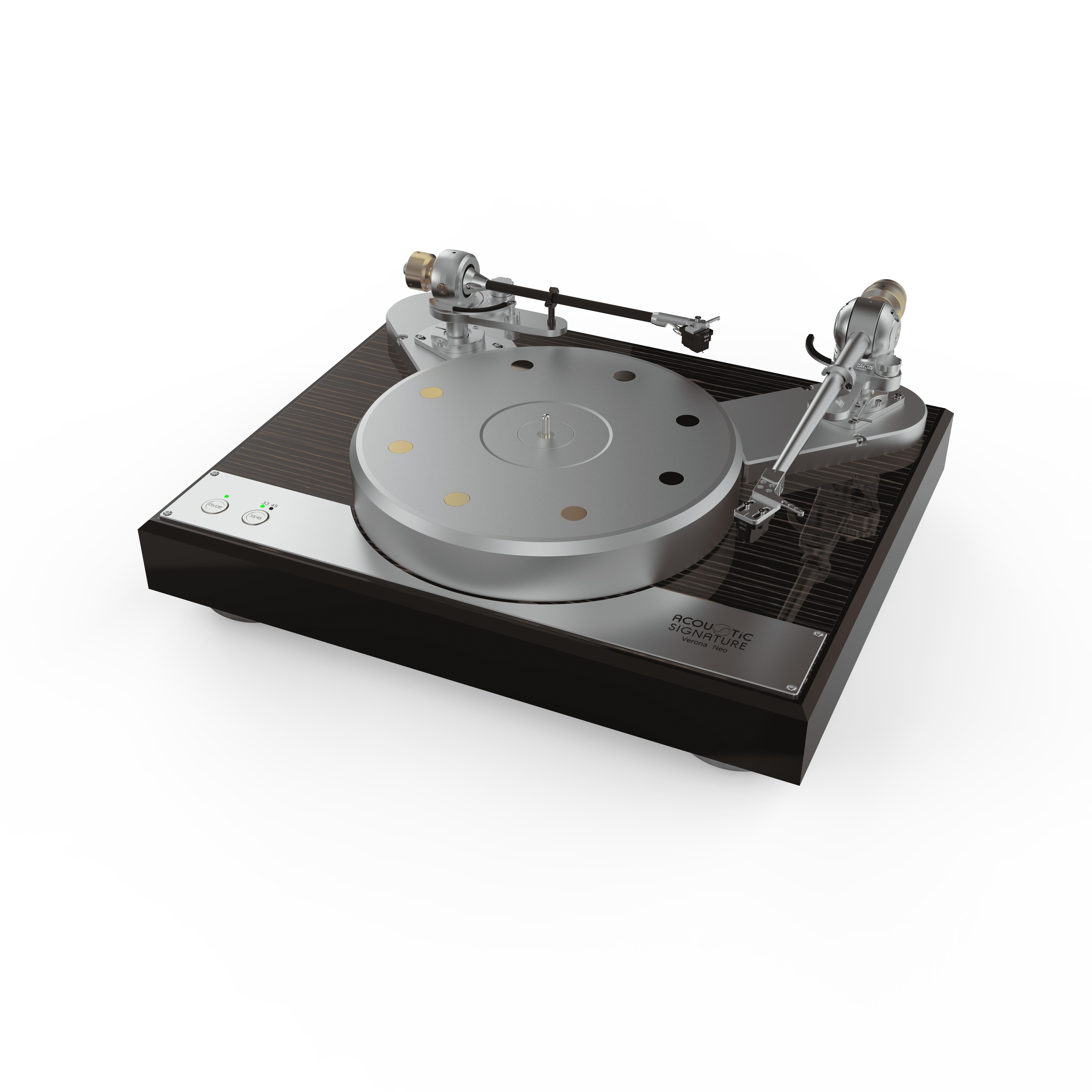 Platine vinyle Acoustic Signature Verona Neo en finition bois de Makassar