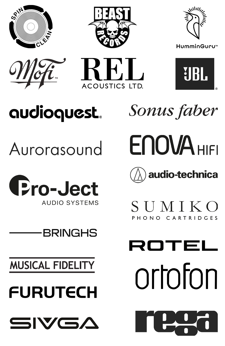 Logos de toutes les marques partenaires